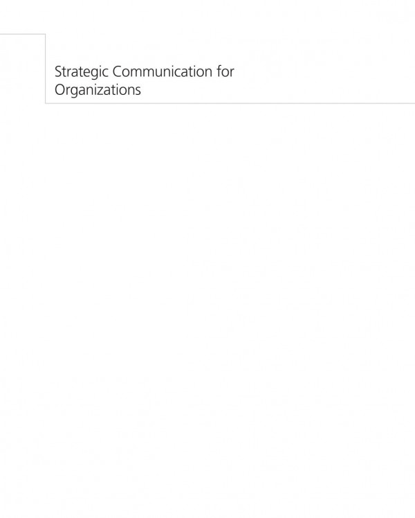 Strategic Communication For Organizations Sara Labelle Jennifer H Waldeck