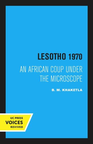 Lesotho 1970 Reprint 2020 B M Khaketla