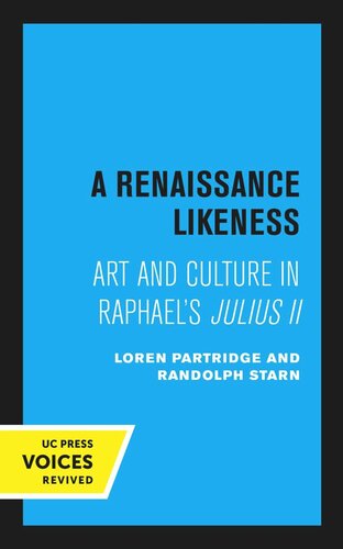 A Renaissance Likeness Reprint 2020 Loren Partridge Randolph Starn