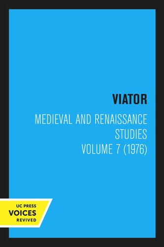 Viator Volume 7 Reprint 2020