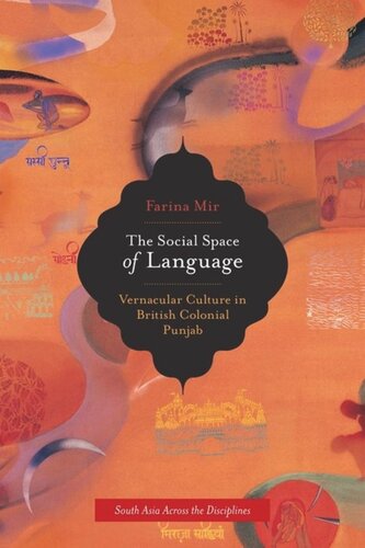 The Social Space Of Language Vernacular Culture In British Colonial Punjab Farina Mir