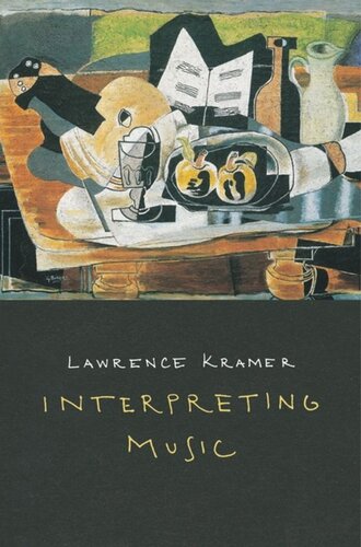 Interpreting Music Lawrence Kramer