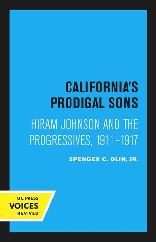 Californias Prodigal Sons Reprint 2020 Spenger C Jr Olin