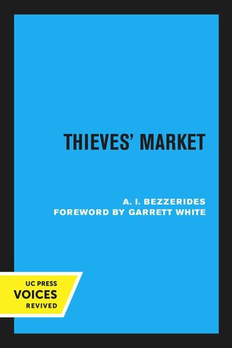 Thieves Market Reprint 2020 A I Bezzerides Garrett White