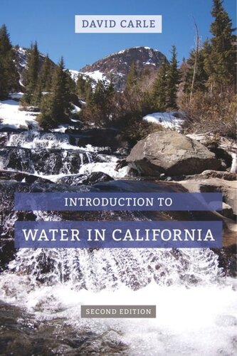 Introduction To Water In California David Carle