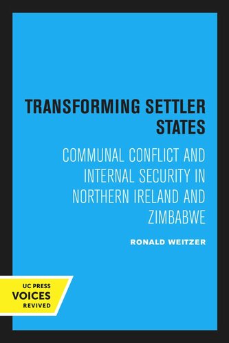 Transforming Settler States Reprint 2020 Ronald Weitzer