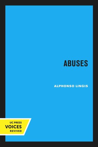 Abuses Reprint 2020 Alphonso Lingis