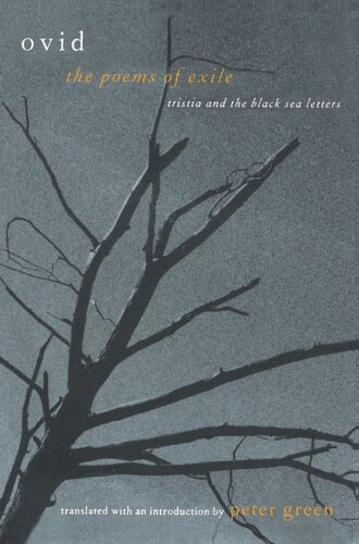 The Poems Of Exile Tristia And The Black Sea Letters Ovid