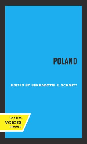 Poland 2nd Printing Reprint 2019 Bernadotte E Schmitt Editor