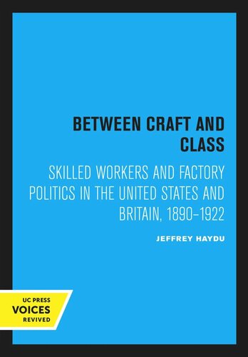 Between Craft And Class Reprint 2020 Jeffrey Haydu