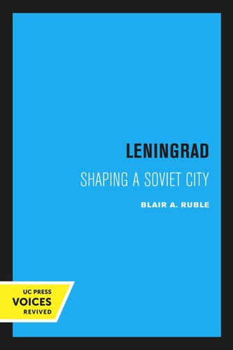 Leningrad Reprint 2020 Blair A Ruble