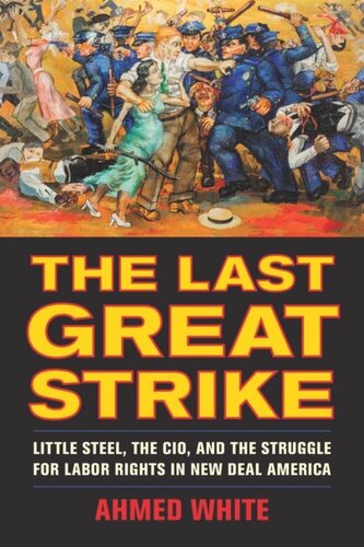 The Last Great Strike Little Steel The Cio And The Struggle For Labor Rights In New Deal America Ahmed White