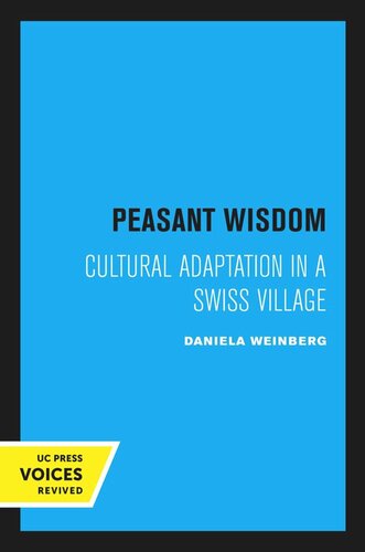 Peasant Wisdom Reprint 2020 Daniela Weinberg