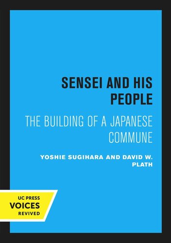 Sensei And His People Reprint 2020 Yoshie Sugihara David W Plath