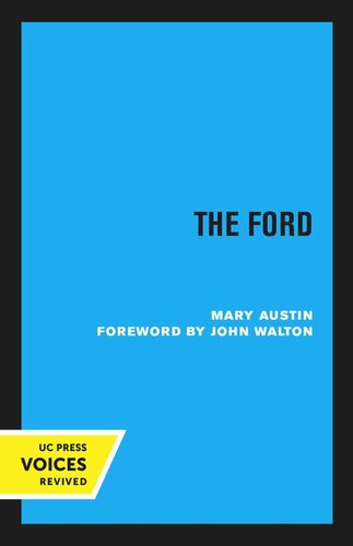 The Ford Reprint 2020 Mary Austin John Walton