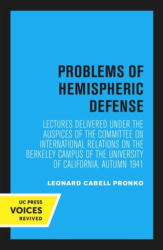 Problems Of Hemispheric Defense Reprint 2020