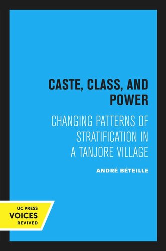 Caste Class And Power First Paperback Printing 1971 Reprint 2020 Andr Bteille