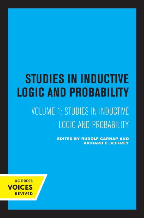 Studies In Inductive Logic And Probability Volume I 1st Edition Rudolf Carnap