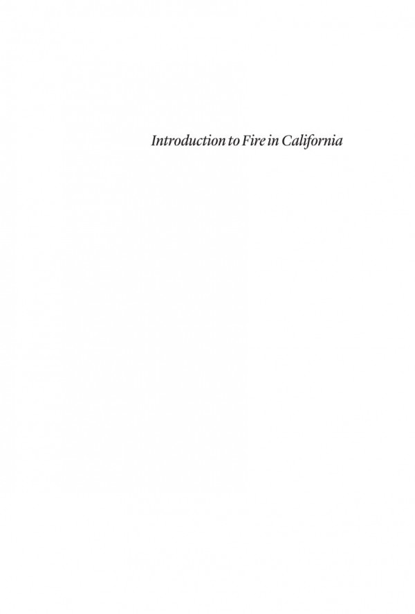 Introduction To Fire In California Second Edition David Carle