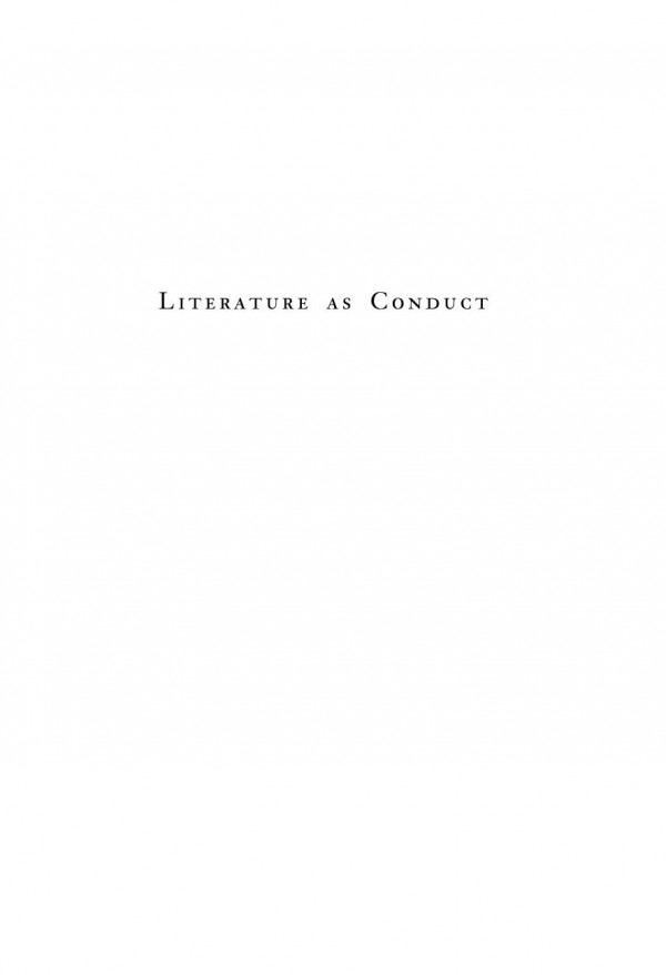 Literature As Conduct Speech Acts In Henry James J Hillis Miller