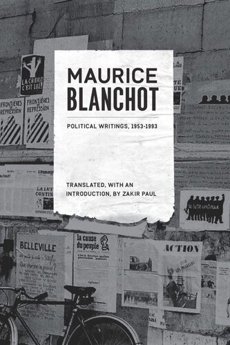 Political Writings 19531993 Maurice Blanchot