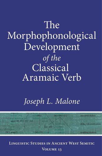 The Morphophonological Development Of The Classical Aramaic Verb Joseph L Malone