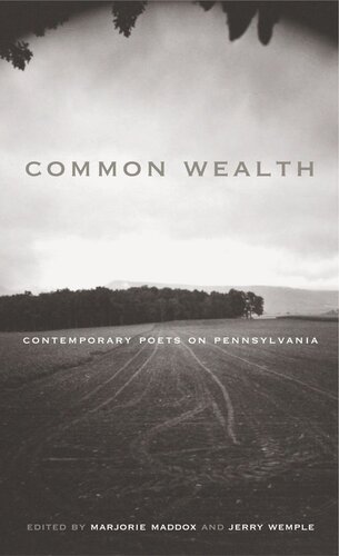 Common Wealth Contemporary Poets On Pennsylvania Marjorie Maddox Editor Jerry Wemple Editor