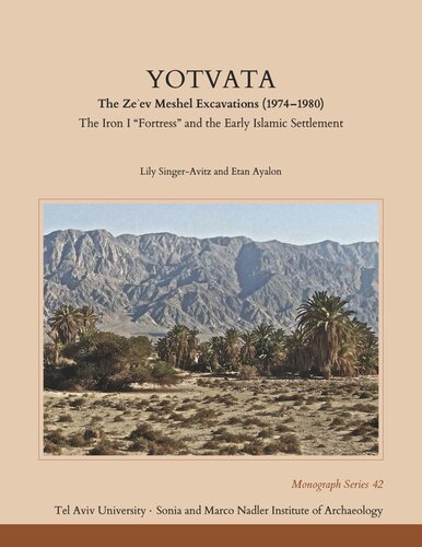 Yotvata The Zeev Meshel Excavations 19741980 The Iron I Fortress And The Early Islamic Settlement Lily Singeravitz Etan Ayalon