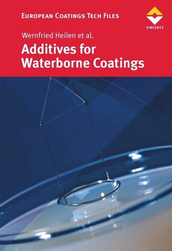 Additives For Waterborne Coatings Wernfried Heilen Et Al
