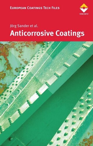 Anticorrosive Coatings Fundamental And New Concepts Jrg Sander Et Al