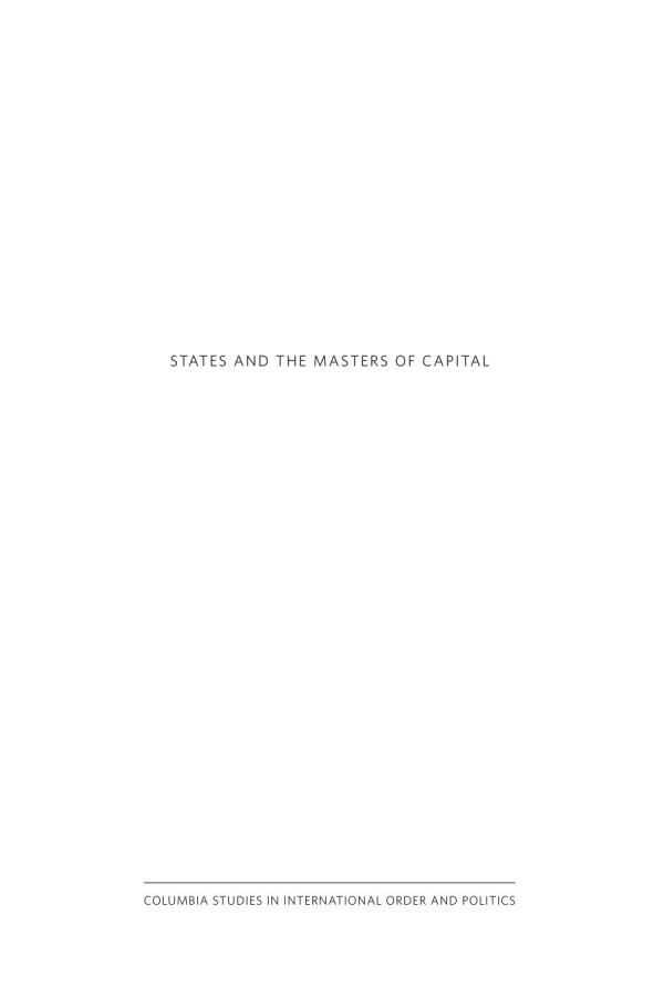 States And The Masters Of Capital Sovereign Lending Old And New Quentin Bruneau