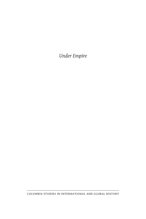 Under Empire Muslim Lives And Loyalties Across The Indian Ocean World 17751945 Michael Francis Laffan