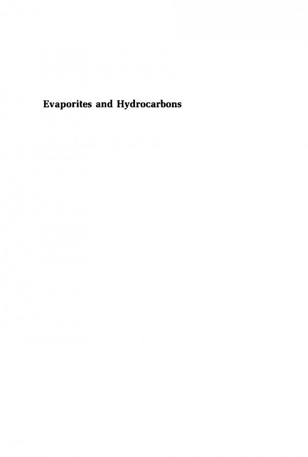 Evaporites And Hydrocarbons B Charlotte Schreiber Editor