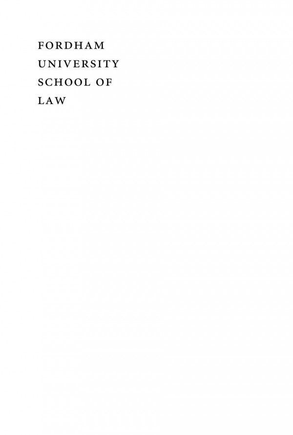 Fordham University School Of Law A History 1st Edition Robert J Kaczorowski