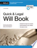 Nolo Quick Legal Will Book 10th Edition 10th Nolo Denis Clifford