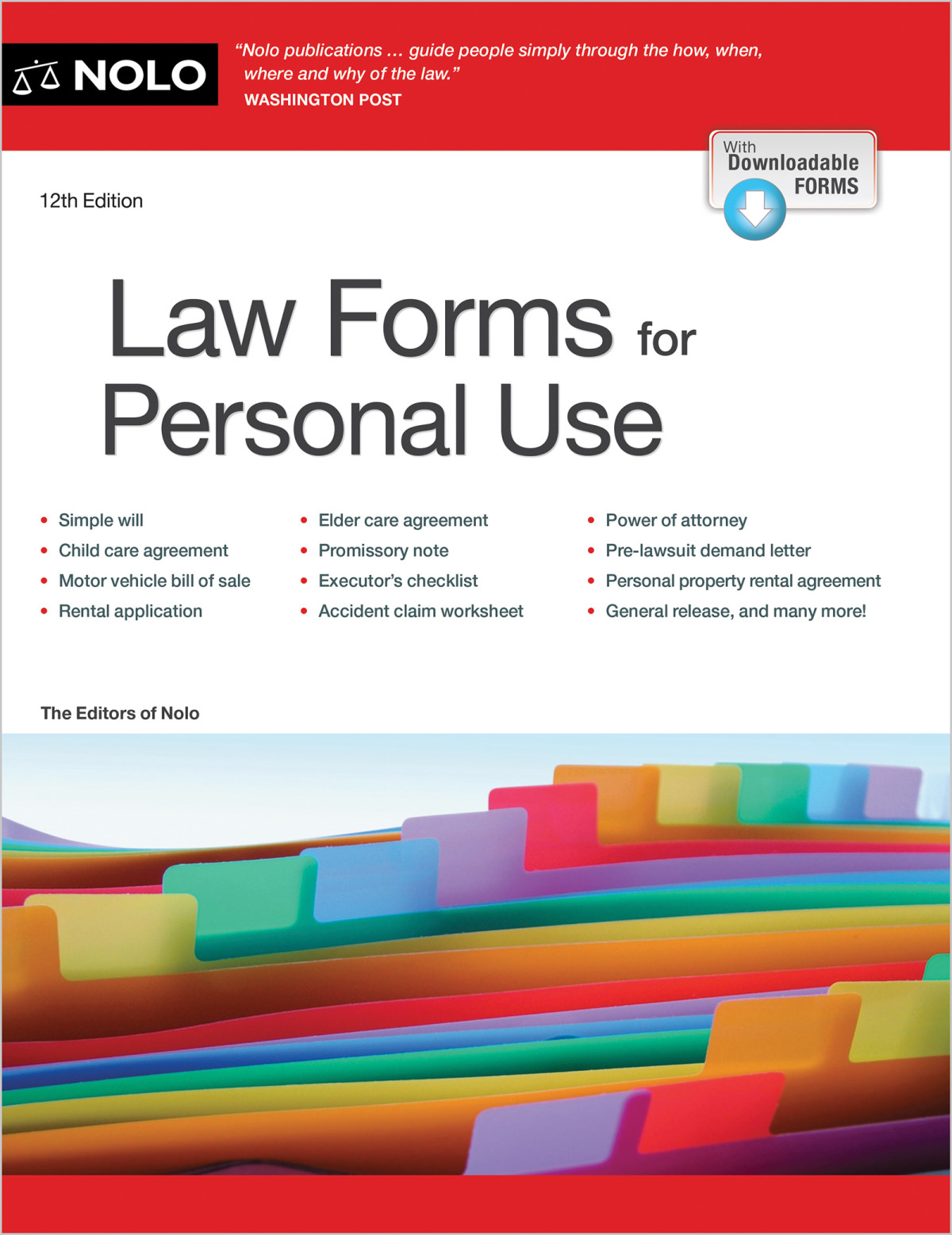 Law Forms For Personal Use 12th Edition The Editors Of Nolo