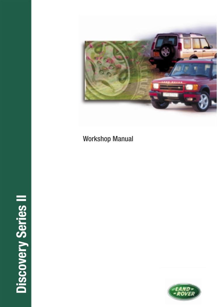 Land Rover Discovery Series Ii Workshop Manual 1999my On 6th Edition 6th Edition Land Rover