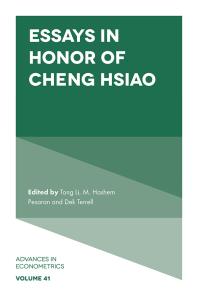 Essays In Honor Of Cheng Hsiao 1st Edition Dek Terrell Tong Li M Hashem Pesaran