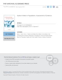 Sodium Intake In Populations Assessment Of Evidence 1st Edition Institute Of Medicine Board On Population Health And Public Health Practice Food And Nutrition Board Committee On The Consequences Of Sodium Reduction In Populations Maria Oria Ann L Yaktine Brian L Strom