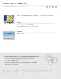 Next Generation Science Standards For States By States 1st Edition Ngss Lead States