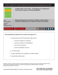 Livable Cities Of The Future Proceedings Of A Symposium Honoring The Legacy Of George Bugliarello 1st Edition Nyu Polytechnic School Of Engineering National Academy Of Engineering Thomas F Budinger Mohammad Karamouz