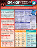 Spanish Fundamentals 2 Vocabulary Quickstudy Academic Jennifer Murtoff