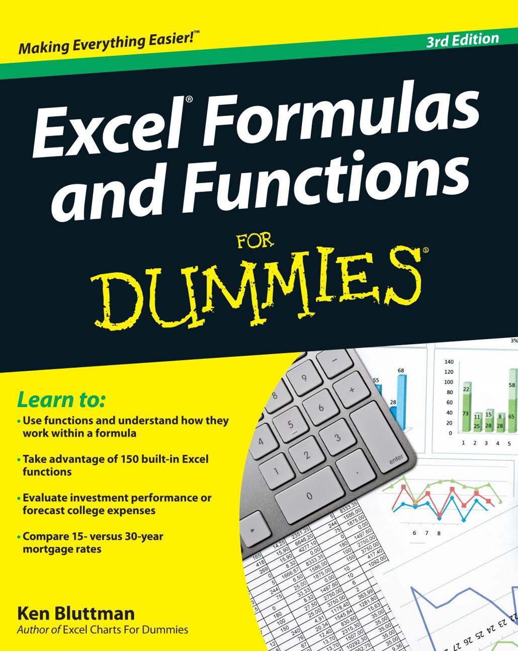 Excel Formulas And Functions For Dummies 3rd Edition 3rd Ken Bluttman