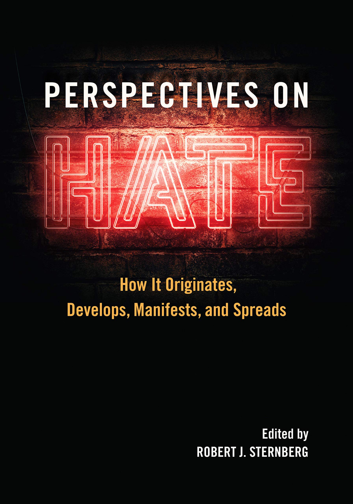 Perspectives On Hate How It Originates Develops Manifests And Spreads 1st Edition Robert J Sternberg