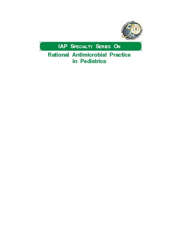 Rational Antimicrobial Practice In Pediatrics Iap Specialty Series 2nd Edition Singhal Tanu