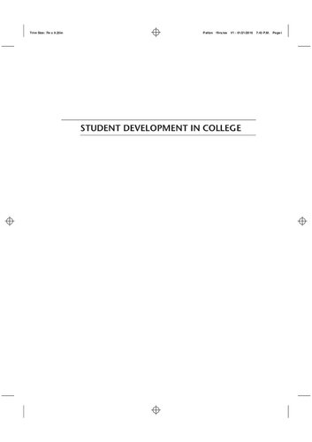 Student Development In College 3rd Edition Lori D Patton Kristen A Renn
