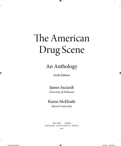 The American Drug Scene An Anthology 6th Edition James Inciardi