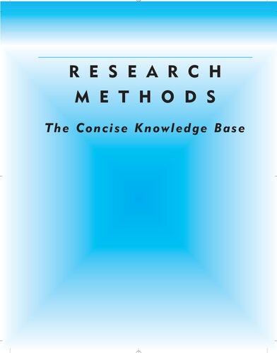 Research Methods The Concise Knowledge Base William M K Trochim