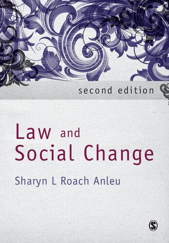 Law And Social Change 2nd Edition Sharyn L Roach Anleu