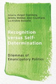 Recognition Versus Selfdetermination Dilemmas Of Emancipatory Politics 1st Edition Avigail Eisenberg Jeremy Webber Glen Coulthard Andree Boisselle